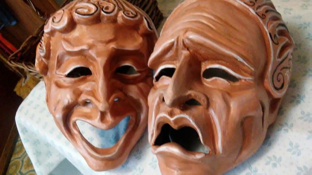 Comedy and Tragedy Masks with Magical Experiences Art Company