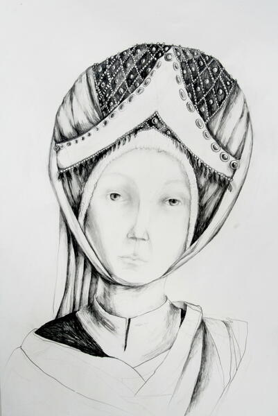 Netherlandish girl..Saint Elizabeth