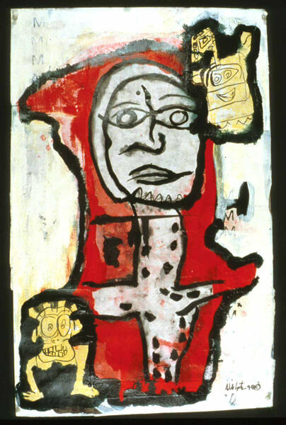 The Cross, acrylic on paper 1997