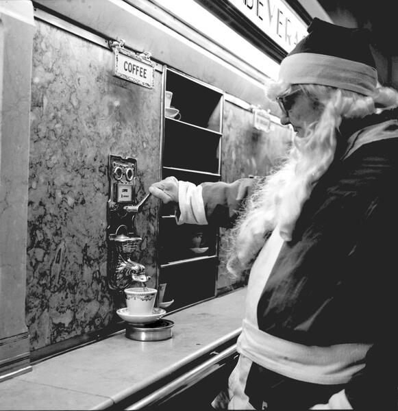 Santa in the Automat '59