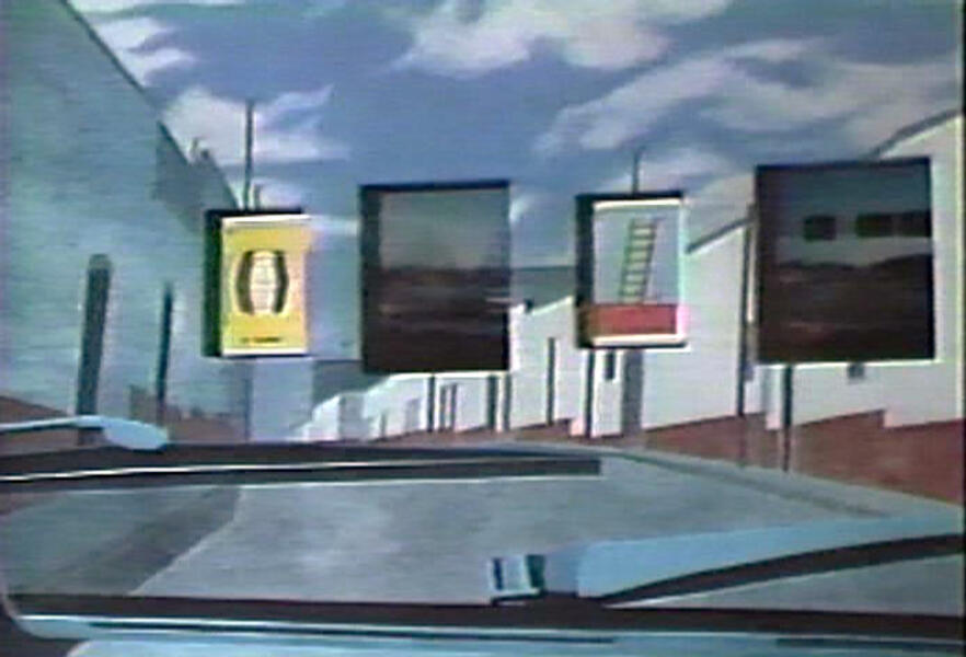 Driving in Mexico paintings, 1986