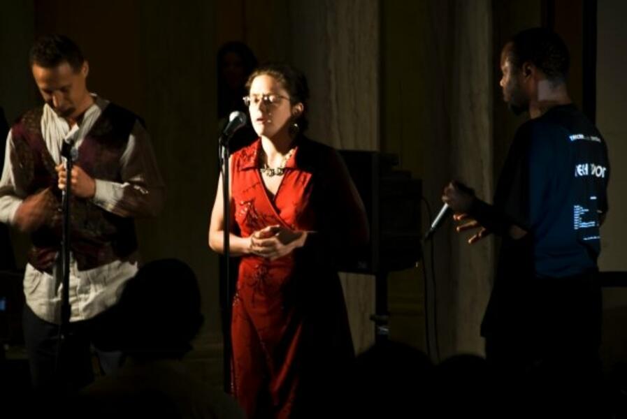 CONVERSATIONS Without Words: Shodekeh (Human Beatbox), Ian Hesford (Throat Singing), & Kate Porter (Classical Voice) @ Ignite Baltimore @ The Walters Art Museum. October 22nd, 2009. 