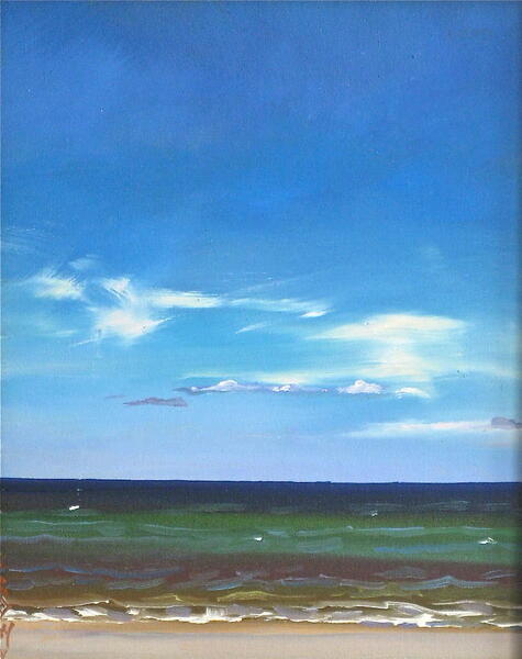 Jo Brown, Ocean (©2010), oil on archival canvas board.