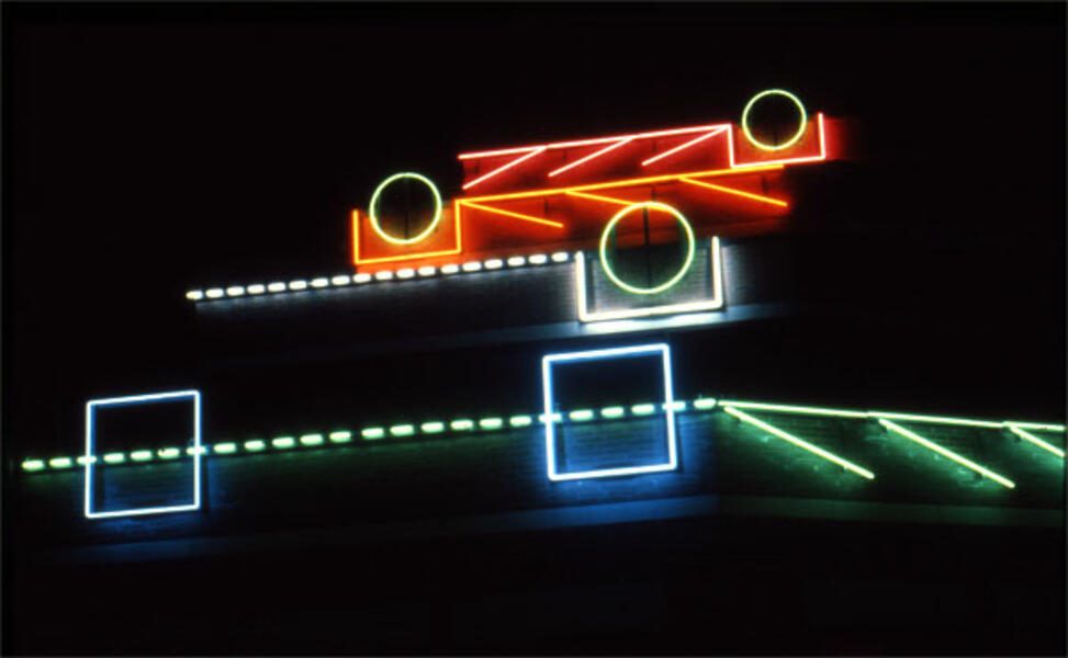 Neon for Monument Square, detail