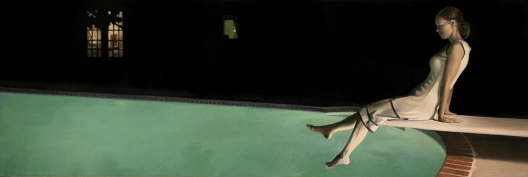 Pool - 16x36 inches - Oil on canvas - 2008