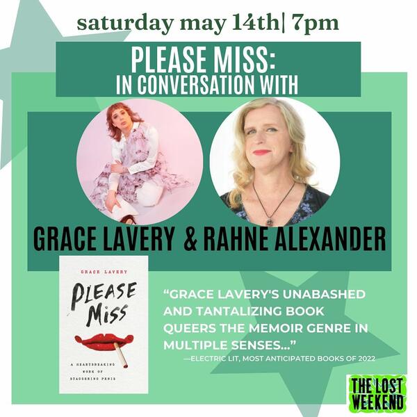 Ad for Lost Weekend conversation with Grace Lavery