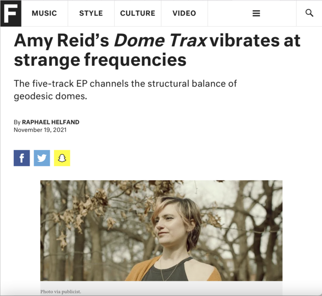 The Fader Review of Dome Trax