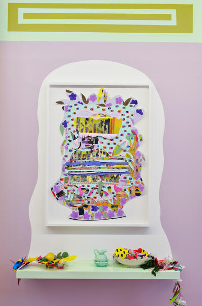 Flower Vase (framed) in Objects of Desire installation 