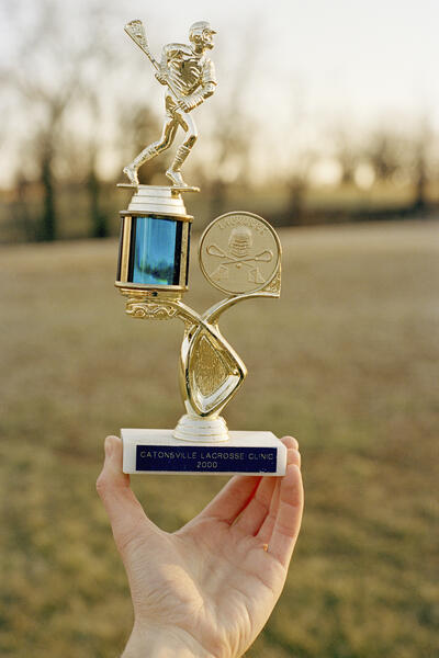 Catonsville Lacrosse Clinic Participation Trophy, Awarded To The Artist 2000