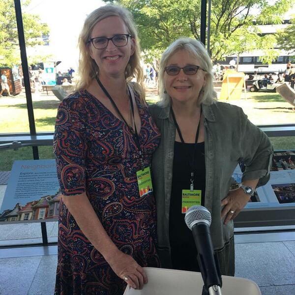 Rahne with Donna Kaz at Baltimore Book Festival 2017