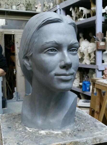 Clay Bust of a Woman