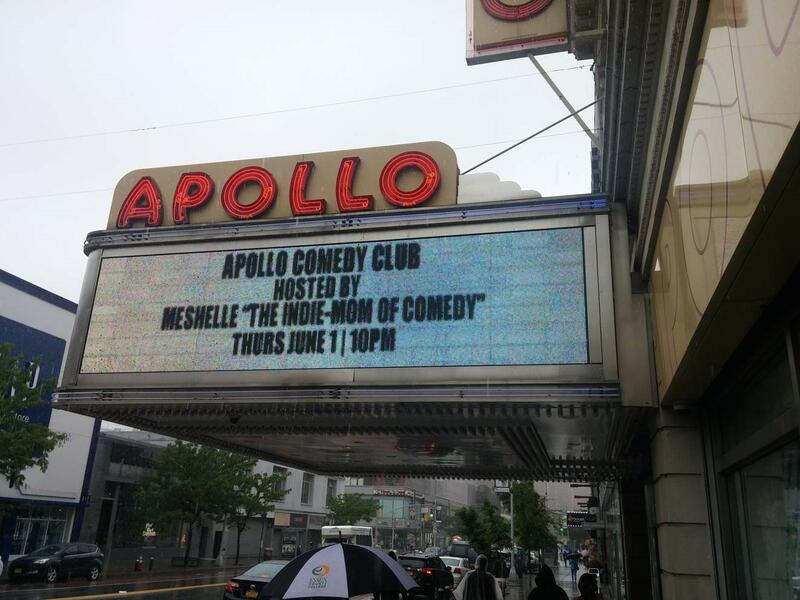 MESHELLE on GRAND MARQUEE of the [World Famous] APOLLO THEATER (Harlem, NY)