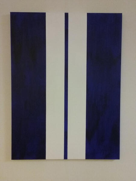 60s Racing Stripes in Blue