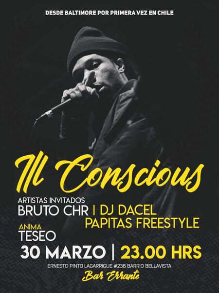 Ill Conscious LIVE in Chile promotional poster