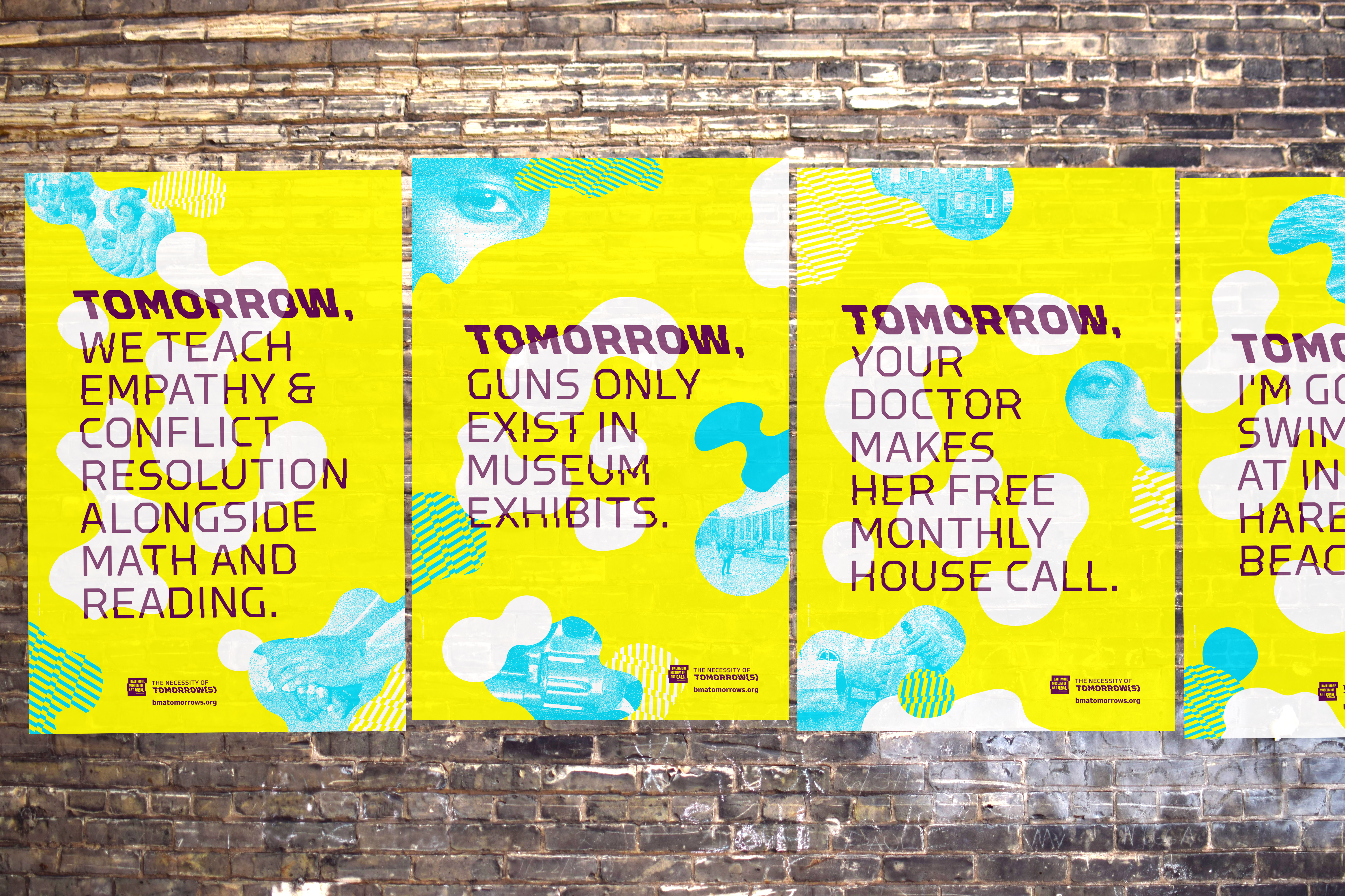 Posters for the Baltimore Museum of Art's Necessity of Tomorrow Lecture series