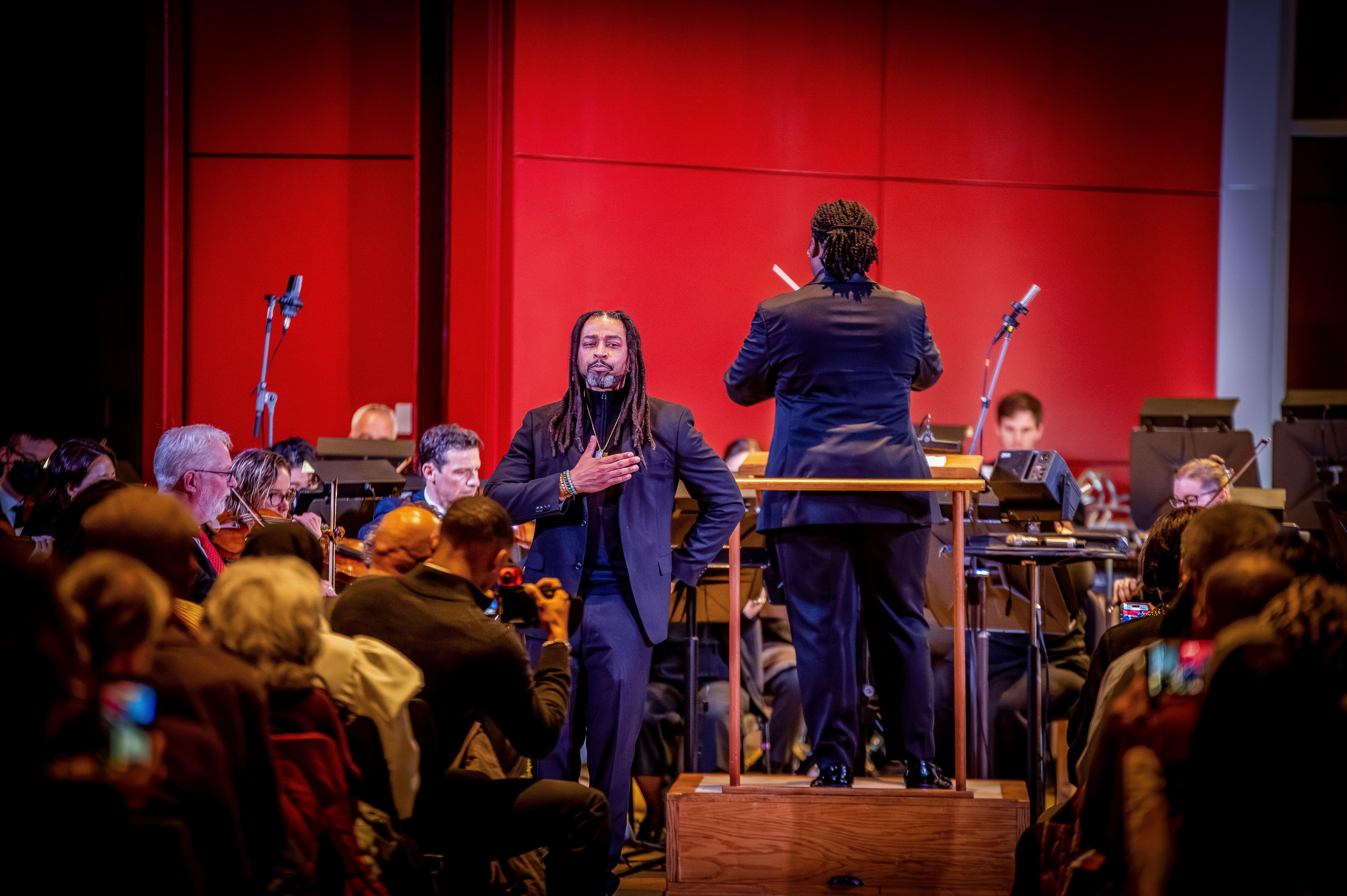 wordsmith with orchestra