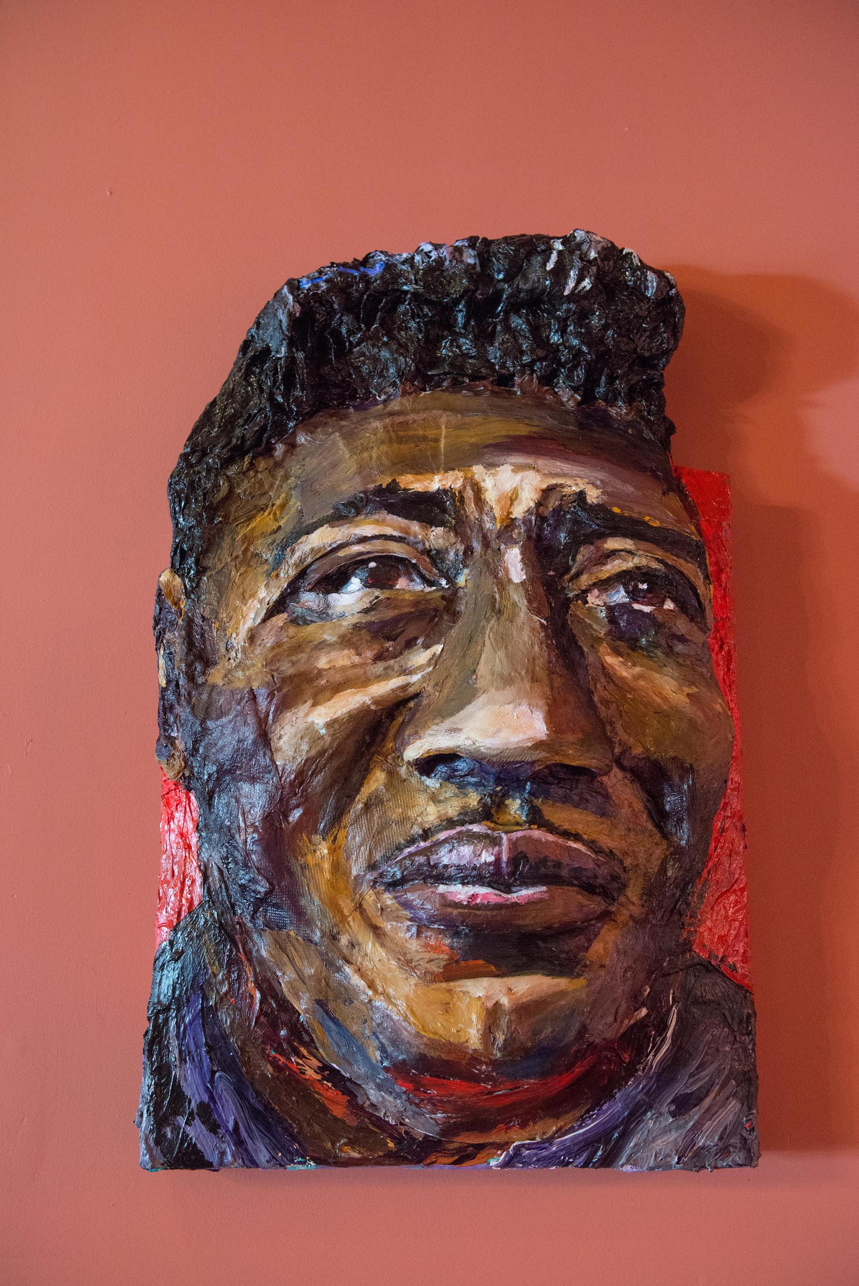 Built-Out Portrait of Muddy Waters by Artist Brett Stuart Wilson
