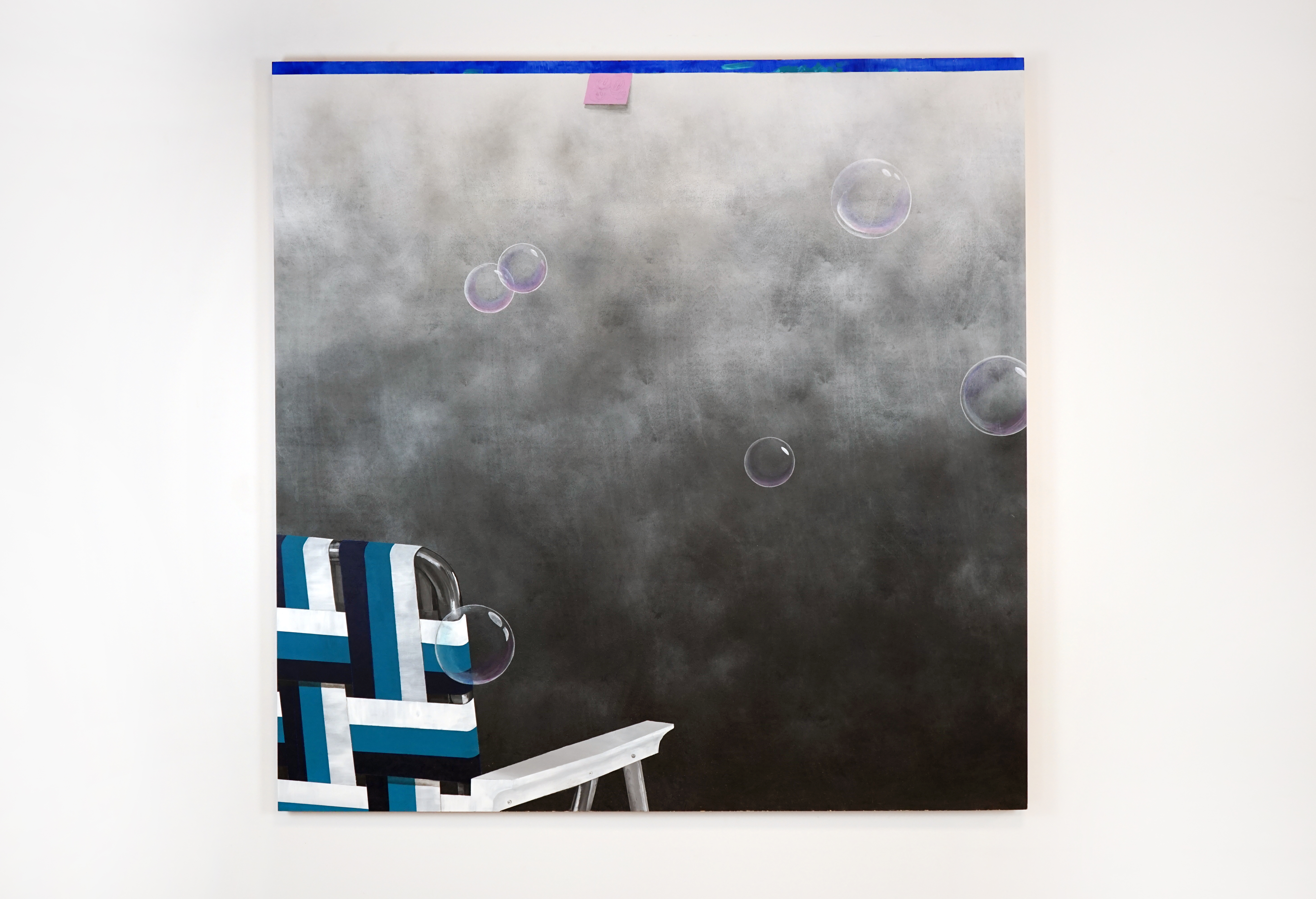 "Haze" oil and acrylic on panel, 2019, 60" x 60"