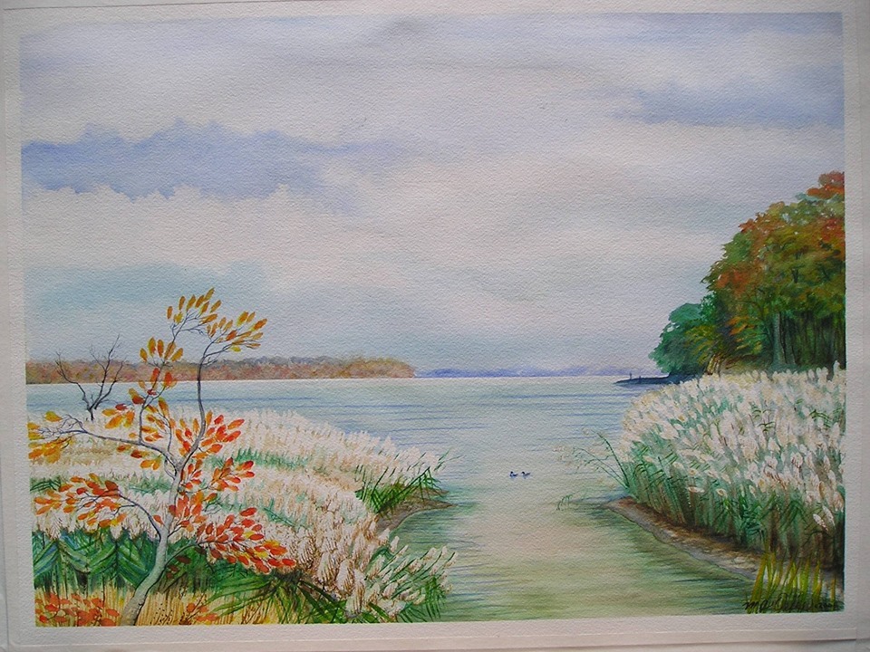 watercolor landscape plein air