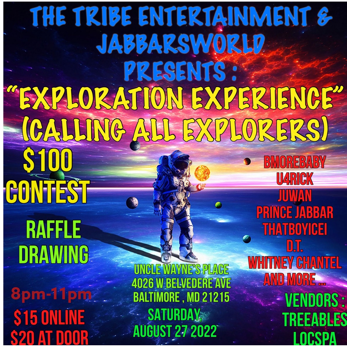 Explorations Experience Flyer