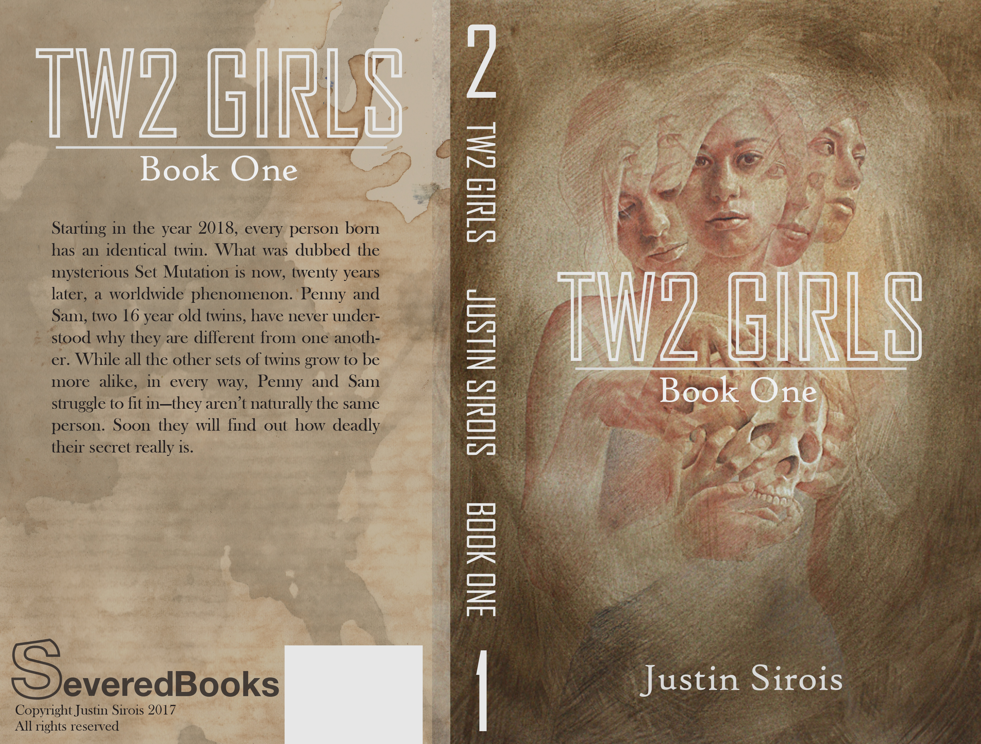 Two Girls paperback layout.