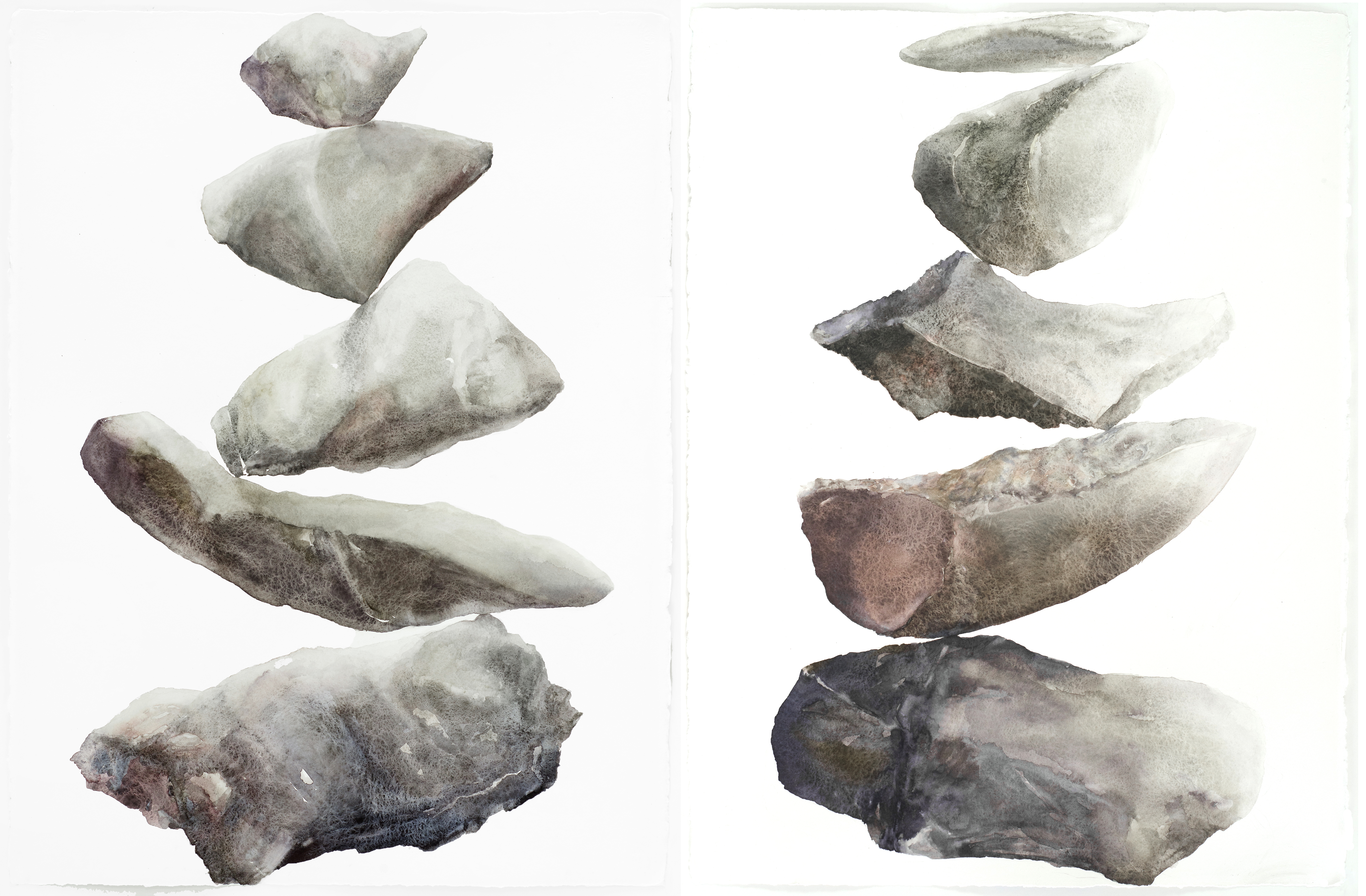 Balance of Substance, Balance of Essence, 2011, Watercolor on paper, 30”x22”