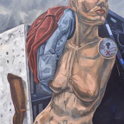 Arrangement with Mannequin and Small Leg 