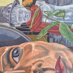 Arrangement with Scary Mannequin Child 