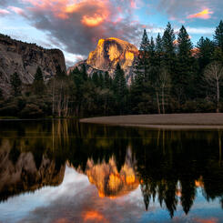 Half Dome Sunset