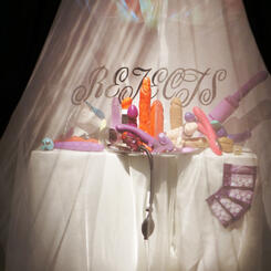 QFP- installation view- rejected sex toy altar