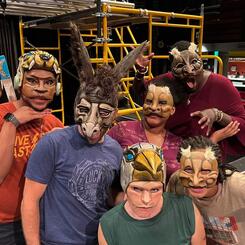 Masks to amplify a classic Shakespeare play