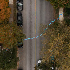 Ghost Rivers site 3 (aerial view)