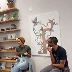 Artist Talk with Jessy and Harold about Cacao!