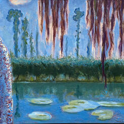 Weeping Willow IX at Giverny - Snow Effect