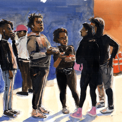 Chow at the Flower Mart