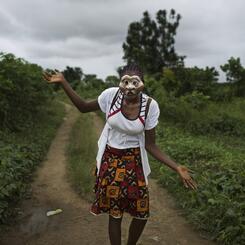 Magda Rakita's photojournalism using our masks and Liberian youth