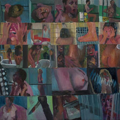 Woman at Her Bath (After Degas)