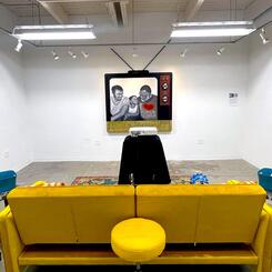 Black Beauty Dipped in Gold/ Installation Room 