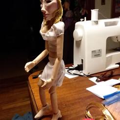 Melania marionette for HYSTERICAL HISTORICAL REENACTMENTS