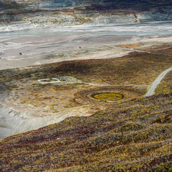 Kangerlussuaq Cemetery from Black Ridge (2021)