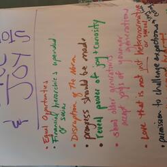 List of ways that we would like to see justice *and* joy on our stages