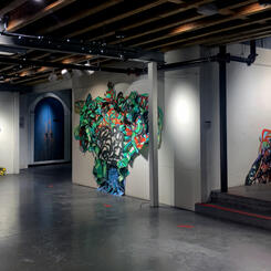 View of site specific installations; solo show at Orr Street Gallery, 2022