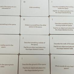 The Space is a Body and You Are In It - Game cards