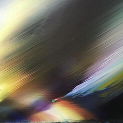 also a synthesis 48 by 72 inches acrylic on canvas 2020