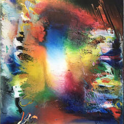 over those elements 54 by 34 inches acrylic on canvas 2020