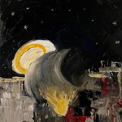 A Comet, a halo, and Blood in the Rubble (Merry Christmas)