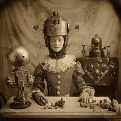 Stereoview Card of Amelia Evergreen, Inventor, circa 1886 (2024)