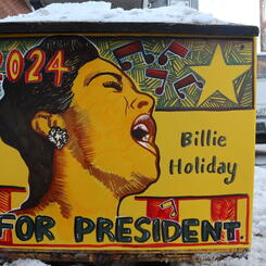 This is a Saltbox, not a Ballot Box: BILLIE HOLIDAY