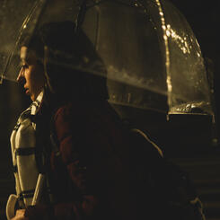 Woman with Umbrella, from Street Portraits