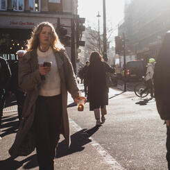 Woman Walking, London, from Street Portraits 